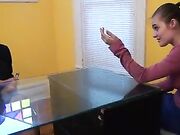 Pés da mulher madura