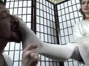 Olivia Rose-white stocking sniff