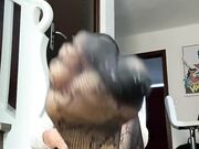 Perfect Black Nyloned Feet Tease