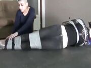 Punk girl bare feet tickle tortured