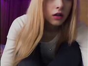 blonde amateur babe sexy soft soles feet joi pov