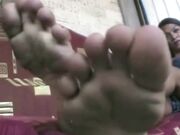 Ladyboy Feet With Dirty Soles In Your Face