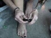 EvelinStone - Evelin Smelling Playing Painting Feet