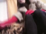 Goddess Gloria-very sweaty nylon feet