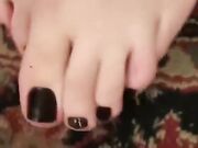 Mistress Shea-sweaty nylon feet