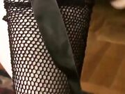 Mistress Shea-sweaty nylon feet