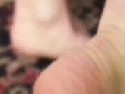 Mistress Shea-sweaty nylon feet