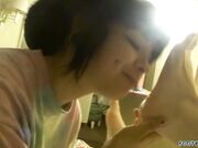 Garota com fetiche por pés