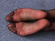Female Big Nyloned Feet Soles