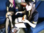 Ziva Meiko - Smothered by Sweaty Stewardess Feet