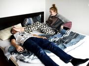 Excited by her Big Bare Feet in his Face