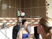 Female Foot Worship In The Bathroom