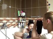 Female Foot Worship In The Bathroom