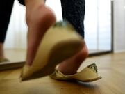 Czech Soles - Cleaning Woman's BIG Bare Feet And Her Bitchy Boss (Big Feet, Footdom, Girl On Girl Domination)