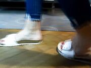 Czech Soles - Cork Slippers And Bare Feet Posing (POV, Foot Worship POV, Soles Teasing) 