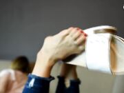 Czech Soles - Cork Slippers And Bare Feet Posing (POV, Foot Worship POV, Soles Teasing) 