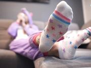 Czech Soles - Cosplay BIG Teen Feet Teasing POV (POV Foot Worship, Young Feet, Unicorn Feet, BIG Feet, Sexy Soles) 