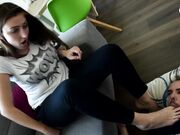 Czech Soles - Croma's Fan Following Her Home And Serving Her BIG Feet 