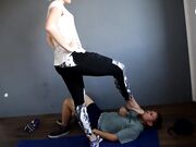 Czech Soles - Crushed By Gym Instructor's Feet (Foot Domination, Big Feet, Beating, Kicking, Femdom, Foot Slave) 