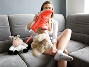 Czech Soles - Daniela's Stomping Tedy Bear Rampage¡ (Feet, Foot Fetish, Trampling) 