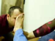 Czech Soles - Double Footdom By Bare Feet In Gym Sneakers (Stinky Feet, Foot Smelling, Gym Feet, Femdom, Smother) 