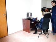 Czech Soles - Employee With Sexy Feet Being Inspected (Employee Feet, Workplace Foot Worship, Office Feet, Soles) 