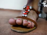 Czech Soles - Food Crushing With Her Sexy Long Toes (POV Foot Worship, Bare Feet, Long Toes, Czech Feet, Soles) 