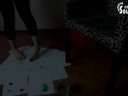 Czech Soles - Foot And Soles Painting And Soleprints (Foot Tease, Sexy Feet, Young Feet) 