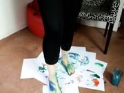 Czech Soles - Foot And Soles Painting And Soleprints (Foot Tease, Sexy Feet, Young Feet) 
