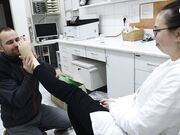 Czech Soles - Foot Lover Worships Big Bare Feet Of One Cute Pharmacist (Foot Worship, Big Feet, Czech Soles, Toes) 