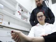Czech Soles - Foot Lover Worships Big Bare Feet Of One Cute Pharmacist (Foot Worship, Big Feet, Czech Soles, Toes) 