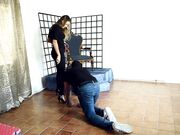 Czech Soles - Foot Under His Mistress's Feet And Heels (Femdom, Foot Worship, Foot Domination, Foot ) 