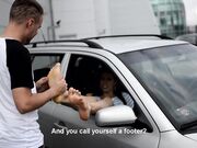 Czech Soles - Foot Voyeur At Parking Lot (Big Feet, Eliška Feet, Foot Worship, Foot Tease, Czech Soles, Sexy Toes) 