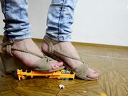 Czech Soles - Giantess Crushing Puny Cars (Giant Feet, Foot Crushing, Czech Soles, Feet) 