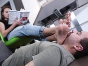 Czech Soles - Goddess Megan Ignoring Her Foot Slave (Pov Foot Worship, Foot Humiliation, Footstool, Doormat, Feet) 