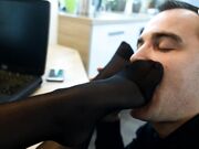 Czech Soles - Helping Colleague For Her Sexy Pantyhose And High Heels (Nylon, High Heels, Foot Worship, Office) 