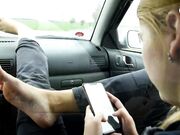 Czech Soles - Her BIG Smelly Feet In Car Are A Turn On (Foot Smelling, Big Feet, Foot Worship, Teen Feet, Soles) 