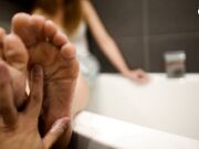 Czech Soles - Her Y Feet In Bed, POV (Bare Feet, Long Toes, Sexy Feet, Czech Soles) 