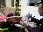 Czech Soles - Hurt Ankle And Her Sweaty Feet To Be Worshiped (Foot Worship, Gym Socks, Sweaty Feet, Gym Sneakers) 