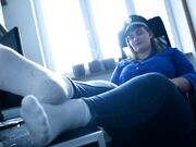 Czech Soles - Lazy BBW Police Woman's Smelly Socks And Feet (Big Feet, Socks, Bare Feet, Worn Socks, Police Feet) 