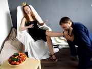 Czech Soles - Loyal Subject At Princess's Feet (Foot Worship, Foot Domination, Foot, High Heels, Bare Feet) 