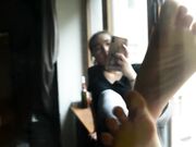 Czech Soles - Lynn's Sexy Soles Pressing Against Glass (Asian Feet, Vietnamese Feet, Foot Tease, Small Feet, Toes) 