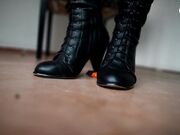 Czech Soles - Madam Cat Crushing Puny Cars Under Her Boots (Trampling, Foot Fetish, Big Feet, Foot Crushing,Soles) 