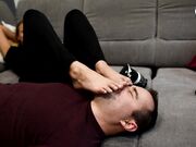 Czech Soles - Pushed To Smell Megan's Sneakers, Socks And Feet After Gym (Footdom, Femdom, Gym Socks, Foot Smell) 