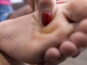 Czech Soles - Rubbing Oil On Her Sexy Rough Soles(POV Foot Worship, Foot Teasing, Sexy Feet Rubbing, Foot Cream) 