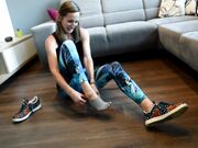 Czech Soles - Sporty Girl's Sweaty Feet And Nice Socks Tease (Interview, Sweaty Feet, Gym Socks, Pov Foot Worship) 