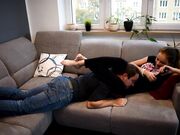 Czech Soles - Step-Sister Pushed Foot Smelling (Footdom, Femdom, Wrestling, Foot Smother, Foot Fight, Long Toes 