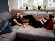 Czech Soles - Step-Sister Pushed Foot Smelling (Footdom, Femdom, Wrestling, Foot Smother, Foot Fight, Long Toes 