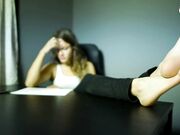 Czech Soles - Stinky Feet At Workplace, POV Ignore (Smelly Feet, Foot Sniffing, Long Toes, Sexy Feet, Czech Soles) 