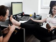 Czech Soles - The Best Employee Foot-Benefit (Foot Worship, Office Feet, Boss Feet, High Heels, Colleague Soles) 